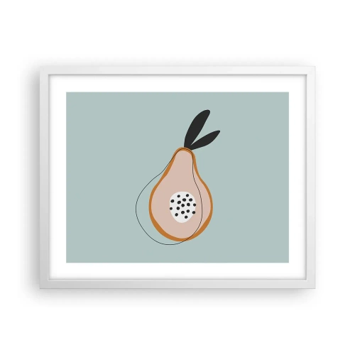 Poster in einem weißen Rahmen - Durchdringe die Natur der Dinge - 50x40 cm