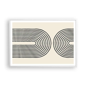 Poster in einem weißen Rahmen - In einem Moment ... - 100x70 cm