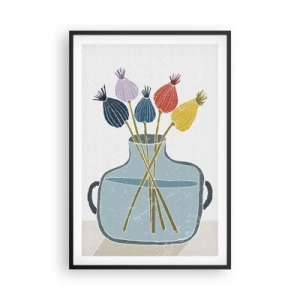 Poster in einem schwarzem Rahmen - Es ist mucksmäuschenstill - 61x91 cm