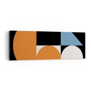 Bild auf Leinwand - Leinwandbild - Bebilderte Anordnung - 90x30 cm