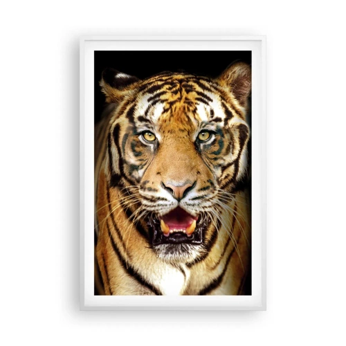 Poster in einem weißen Rahmen - Wild im Herzen - 61x91 cm