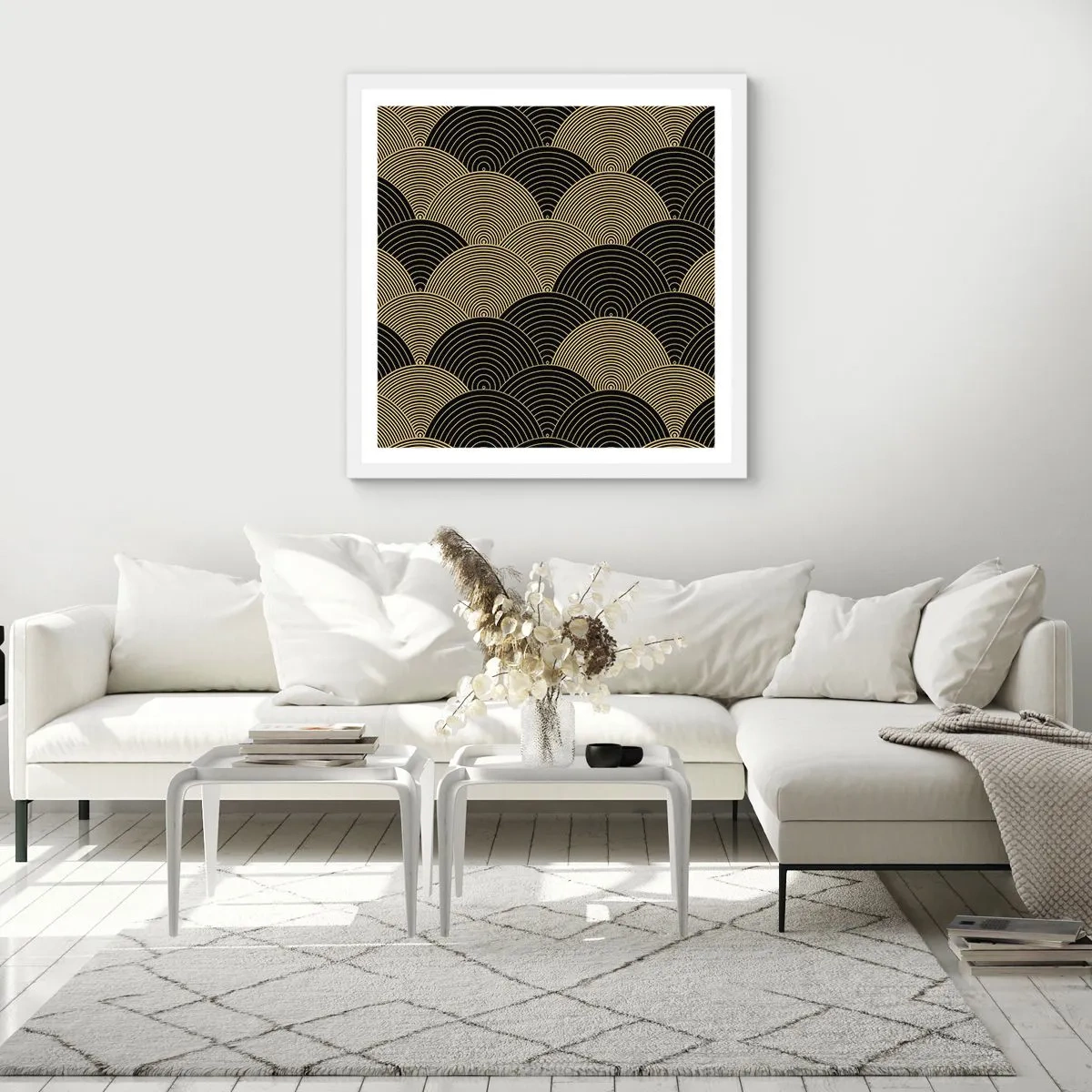 Poster in einem weißen Rahmen - Einheit in der Vielfalt - 40x40 cm