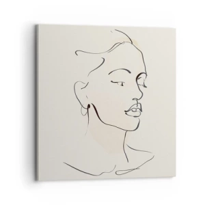 Bild auf Leinwand - Leinwandbild - Eine bestimmte Linie - 70x70 cm