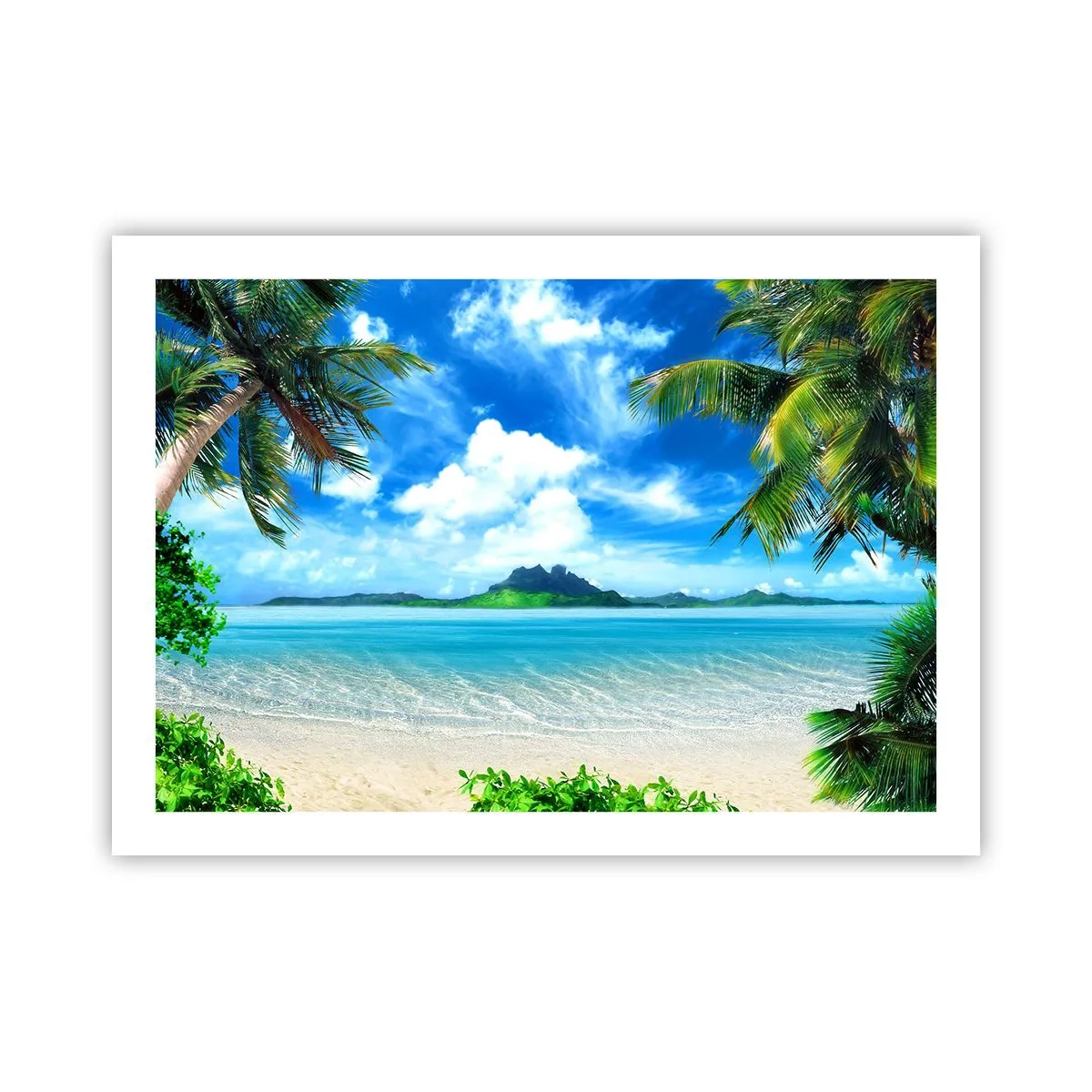 Poster - Das Azurblau der Tropen - 70x50 cm