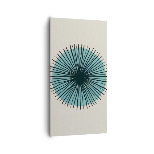 Bild auf Leinwand - Leinwandbild - Strahlend im Blau - 65x120 cm