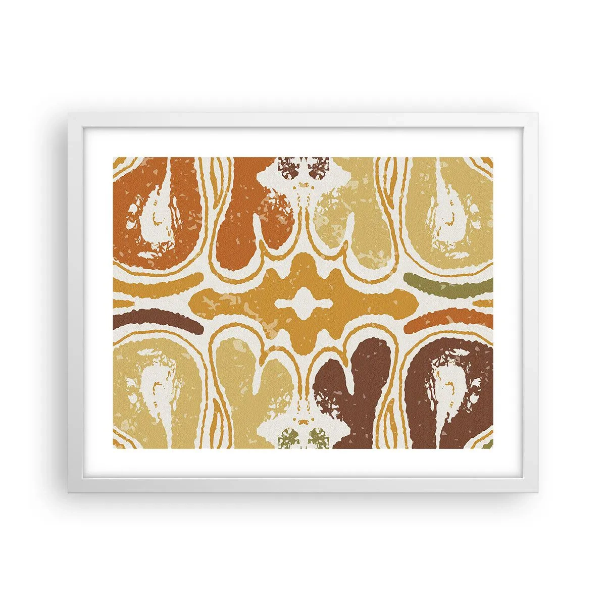 Poster in einem weißen Rahmen - Sentimentale Abstraktion - 50x40 cm