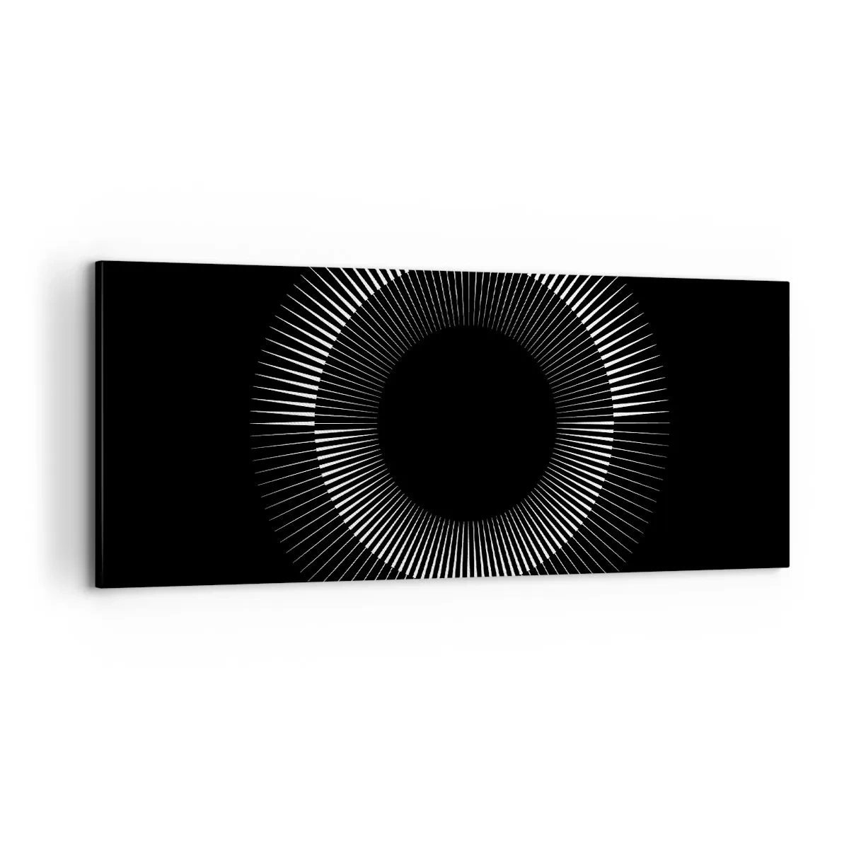 Bild auf Leinwand - Leinwandbild - Schwarze Sonne - 100x40 cm