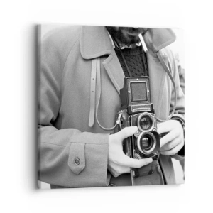 Bild auf Leinwand - Leinwandbild - Retro-Stil - 30x30 cm