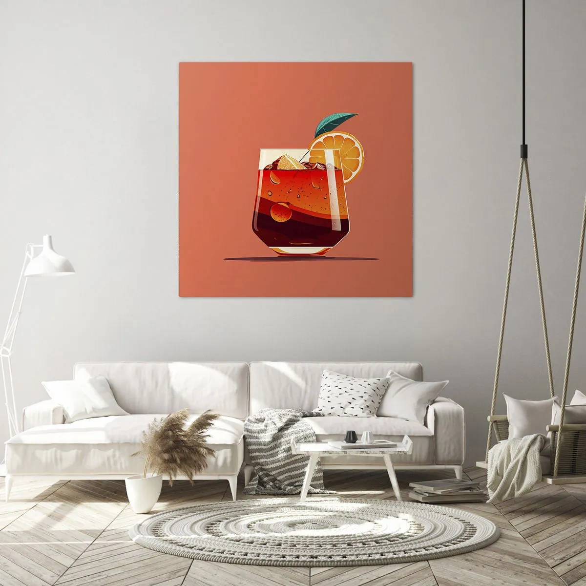 Bild auf Leinwand - Leinwandbild - Sommerliche Erfrischung - 60x60 cm