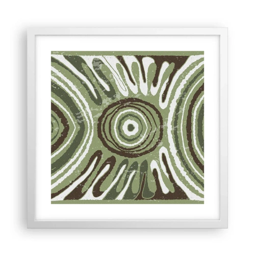 Poster in einem weißen Rahmen - Explosion von Emotionen - 40x40 cm