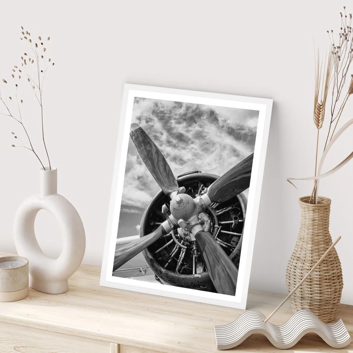 Poster in einem weißen Rahmen - Eroberer der Lüfte - 40x50 cm