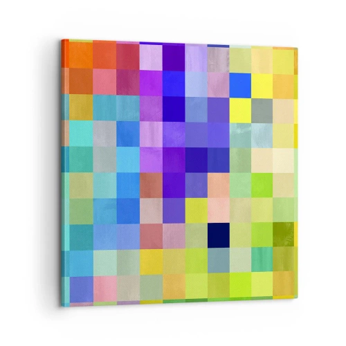 Bild auf Leinwand - Leinwandbild - Alle anderen, alle gleich - 60x60 cm