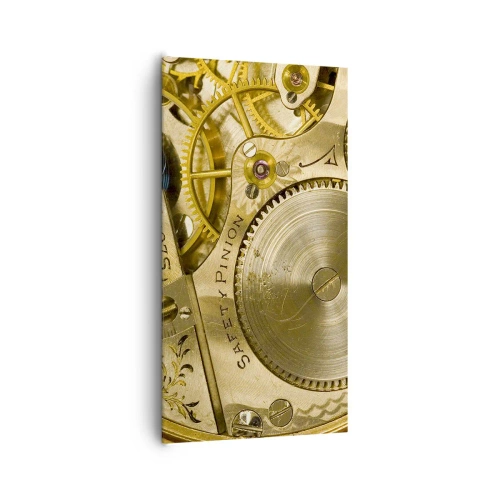 Bild auf Leinwand - Leinwandbild - Geh mit der Zeit - 65x120 cm