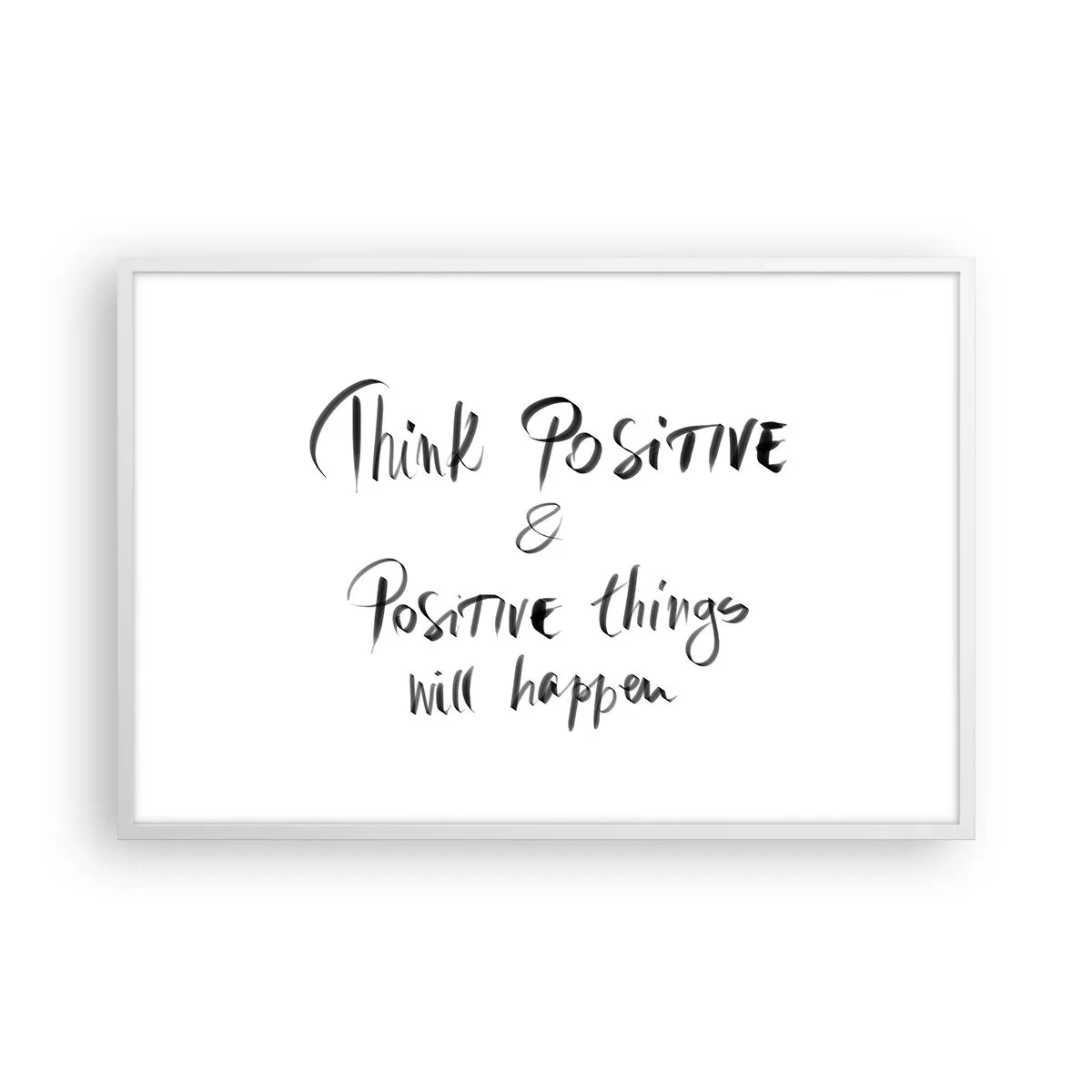 Poster in einem weißen Rahmen - Wie soll man leben? - 91x61 cm