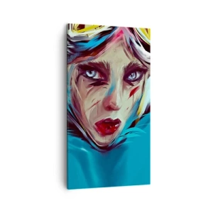 Bild auf Leinwand - Leinwandbild - Strassenkämpferin - 45x80 cm