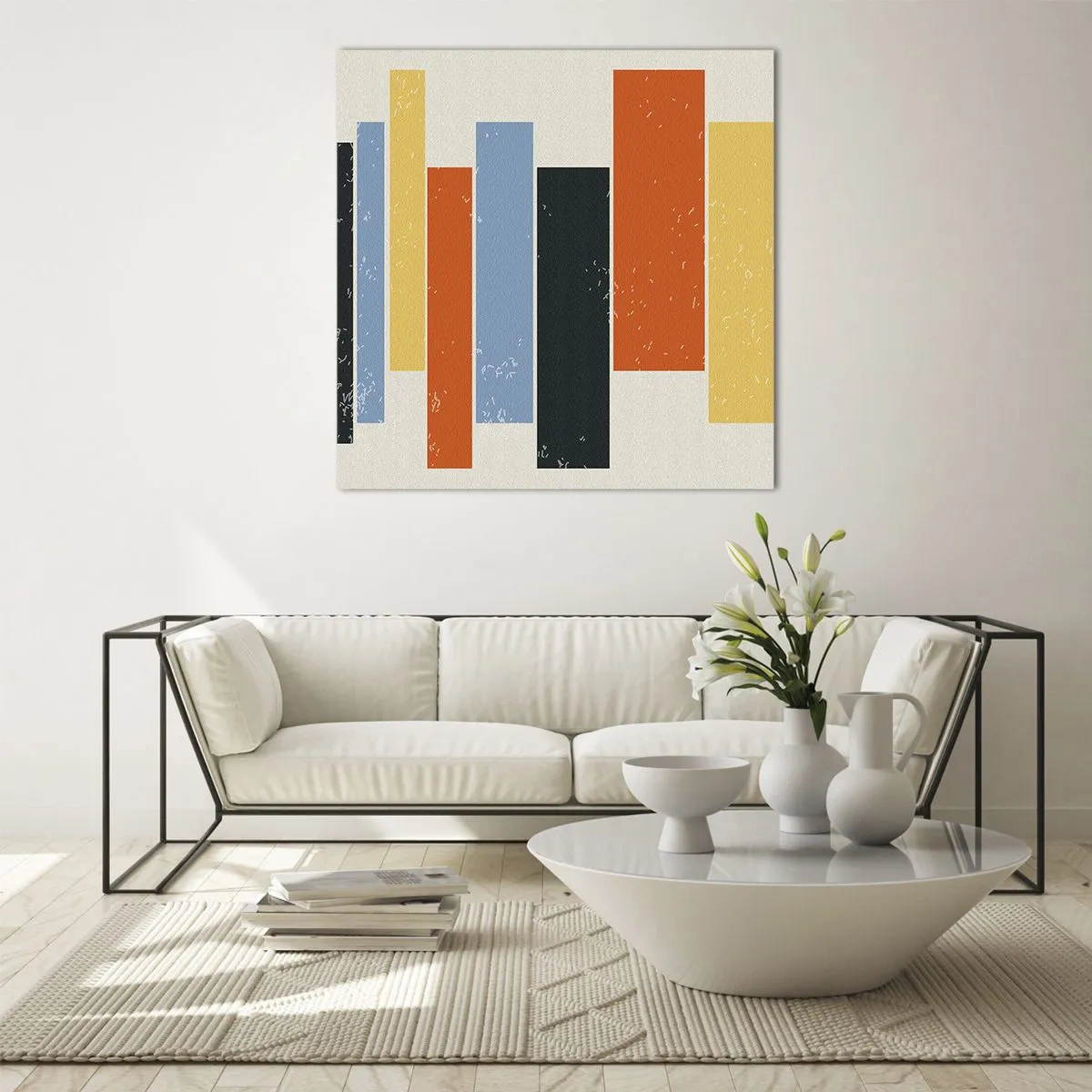 Glasbild - Bild auf glas - Musiknotation - 60x60 cm