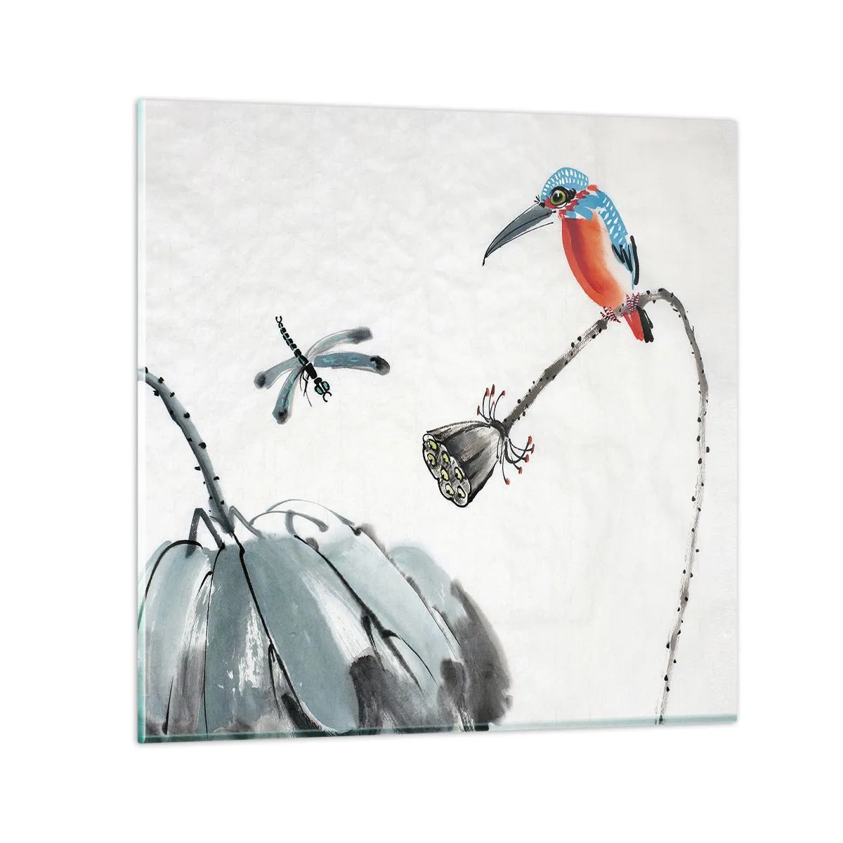 Glasbild - Bild auf glas - Das Leben der Wiese - 50x50 cm