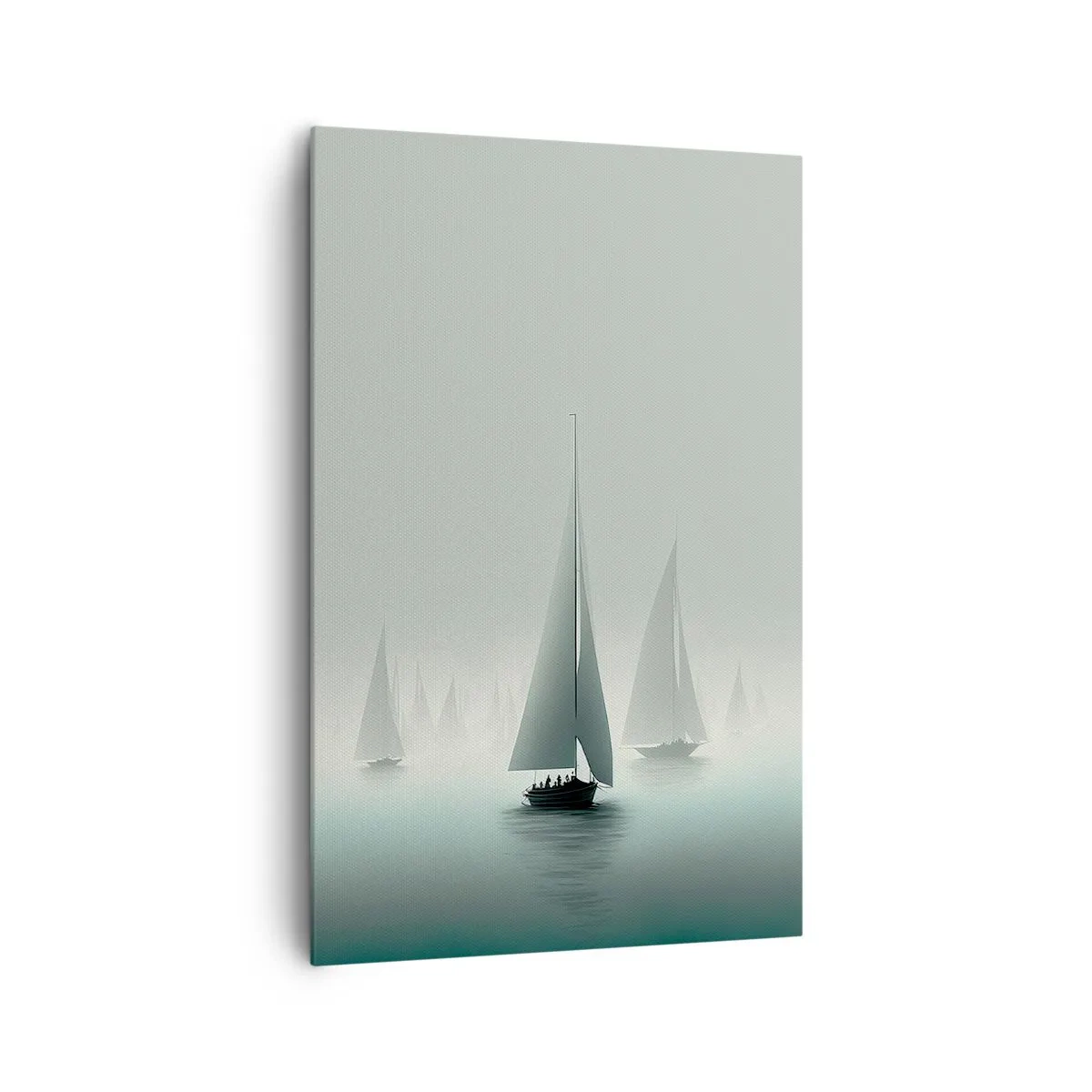 Bild auf Leinwand - Leinwandbild - Aus Nebel - 80x120 cm