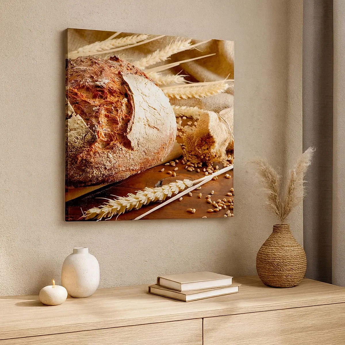 Bild auf Leinwand - Leinwandbild - Appetitanregend, duftend, knackig - 30x30 cm