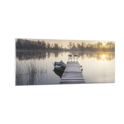 Glasbild - Bild auf glas - Ich komme nach einiger Zeit zurück - 100x40 cm