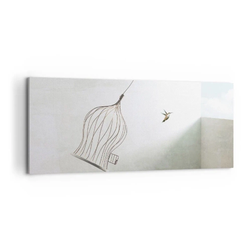 Bild auf Leinwand - Leinwandbild - In seinem Element - 100x40 cm