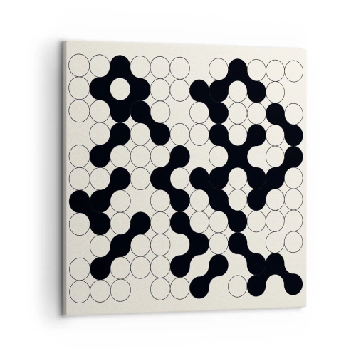 Bild auf Leinwand - Leinwandbild - Chinesisches Spiel – Variation - 50x50 cm