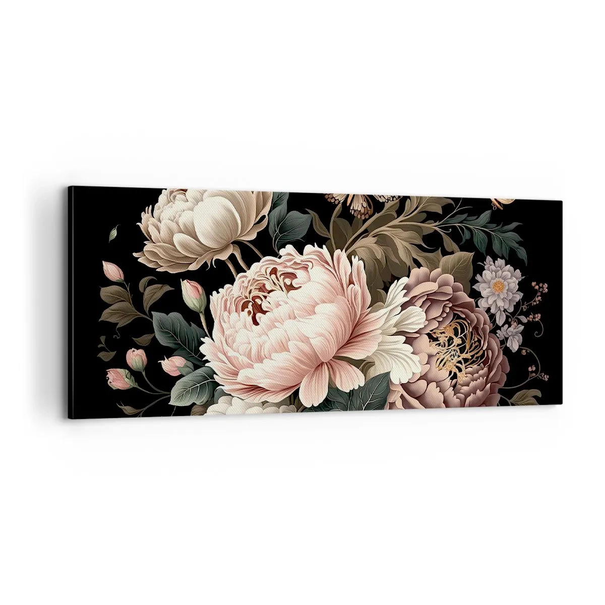 Bild auf Leinwand - Leinwandbild - Im Barockstil - 100x40 cm