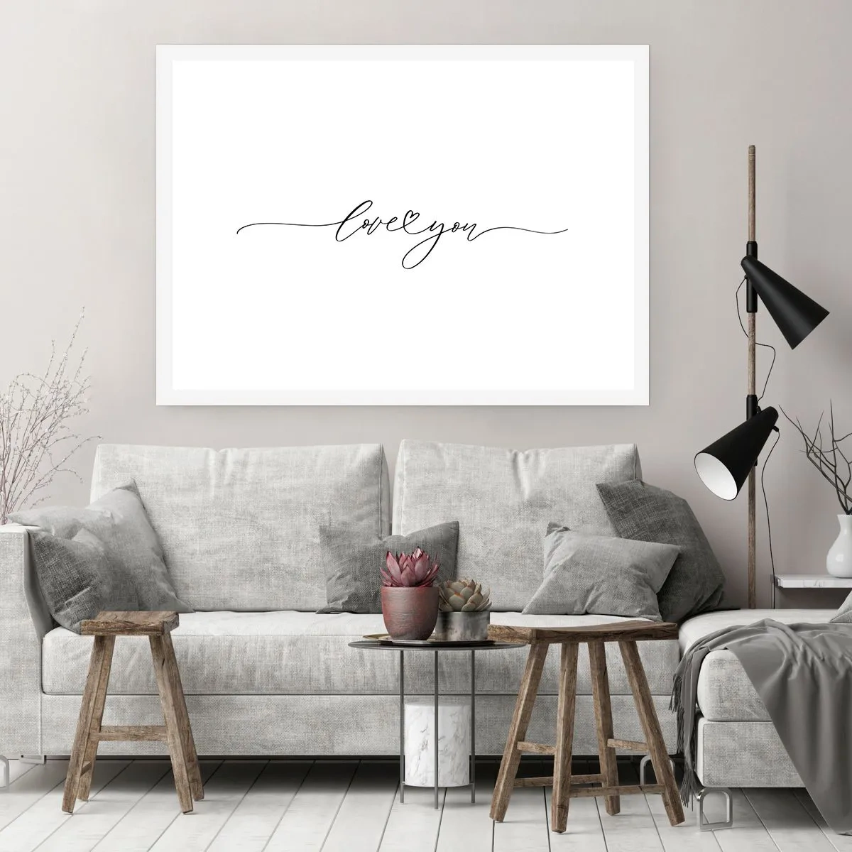 Poster - Schwarz auf weiß - 40x30 cm