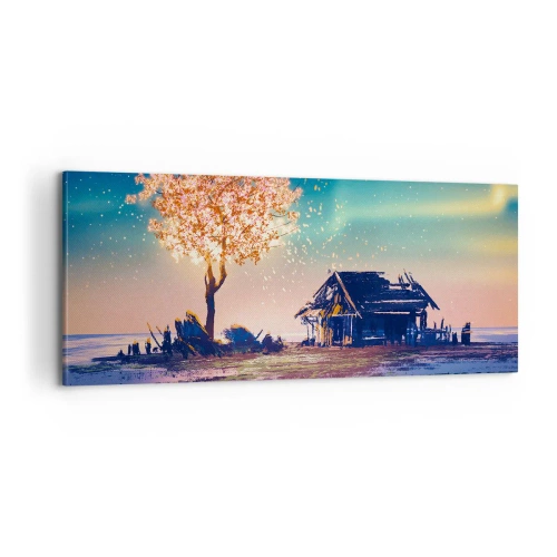 Bild auf Leinwand - Leinwandbild - Die Natur vergeht nicht - 100x40 cm