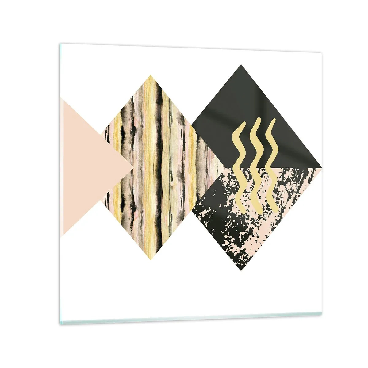 Glasbild - Bild auf glas - Es ist nicht so einfach - 70x70 cm