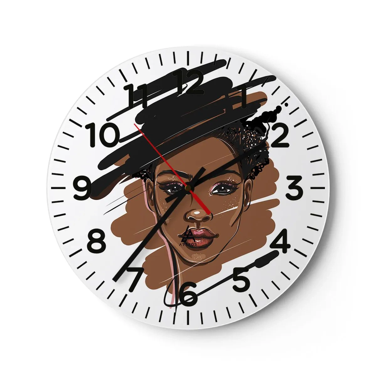 Wanduhr - Glasuhr - Süß wie Schokolade - 30x30 cm