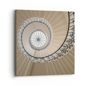 Bild auf Leinwand - Leinwandbild - Im Inneren der Muschel - 30x30 cm