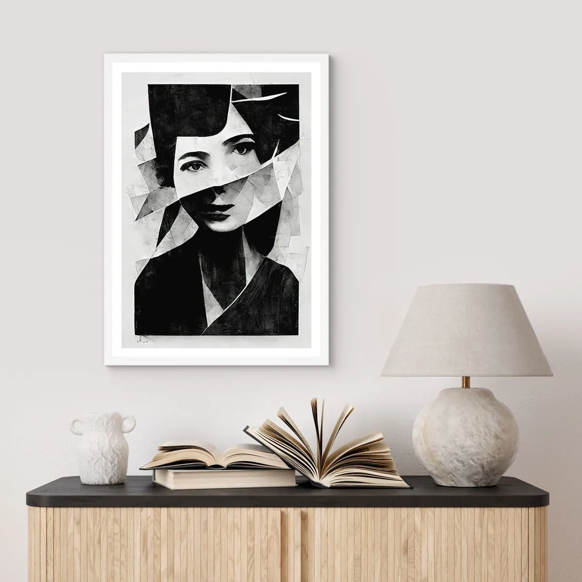 Poster in einem weißen Rahmen - So, wie du wirklich bist… - 40x50 cm
