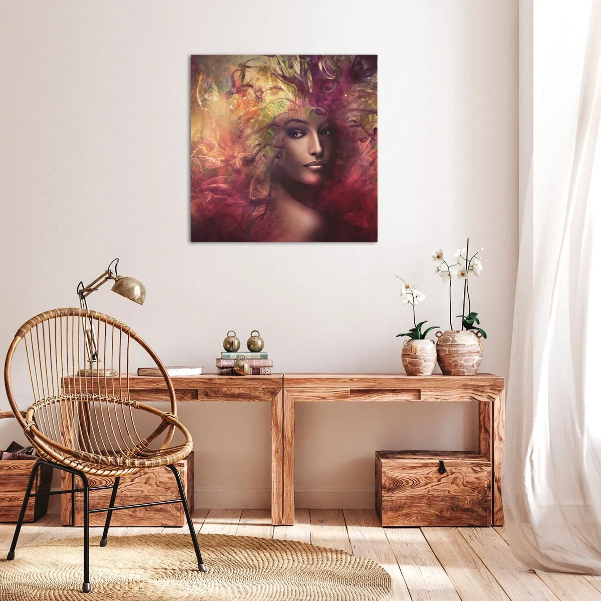 Bild auf Leinwand - Leinwandbild - Ich bin hier! - 60x60 cm