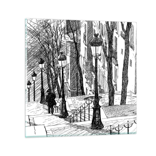 Glasbild - Bild auf glas - Liebesgeschichte oder Horrorgeschichte? - 40x40 cm