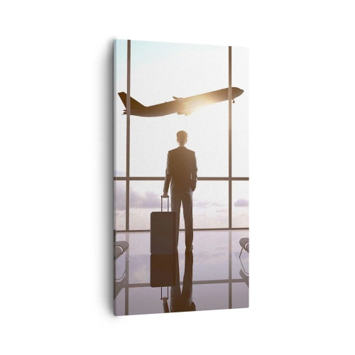 Bild auf Leinwand - Leinwandbild - Du hast Zeit, lass dir Zeit - 55x100 cm