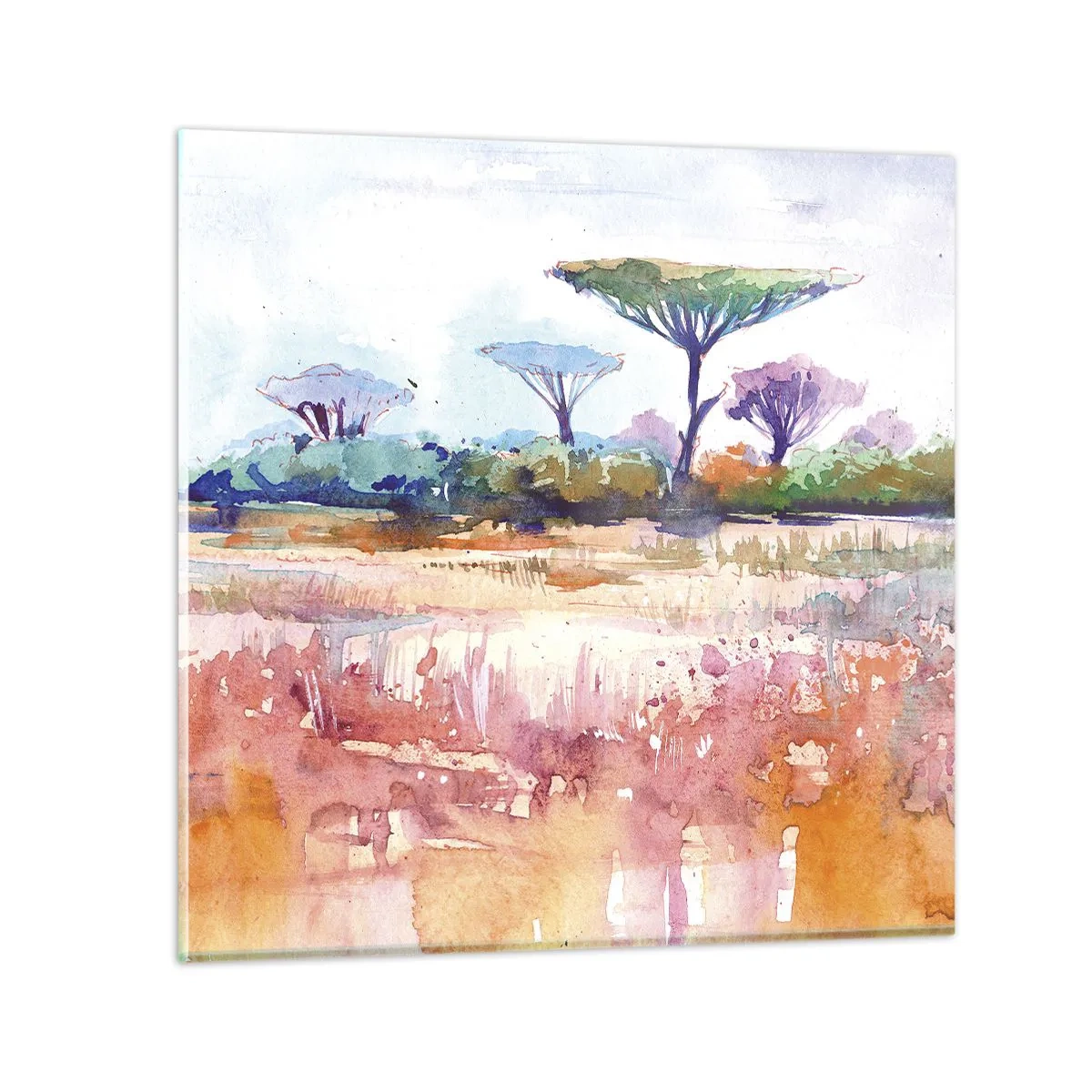 Glasbild - Bild auf glas - Savannah-Farben - 70x70 cm