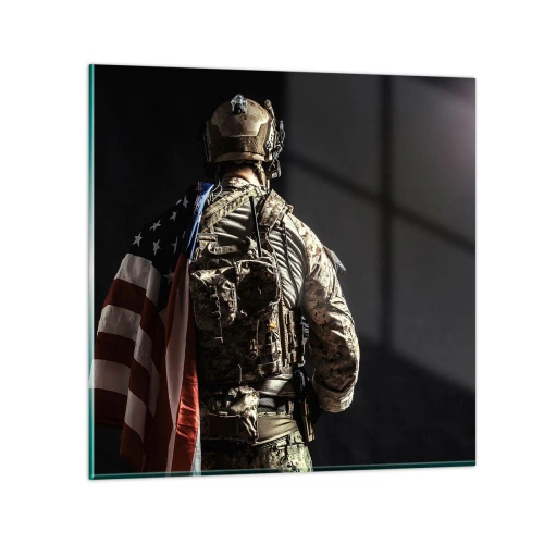 Glasbild - Bild auf glas - Darum - 50x50 cm