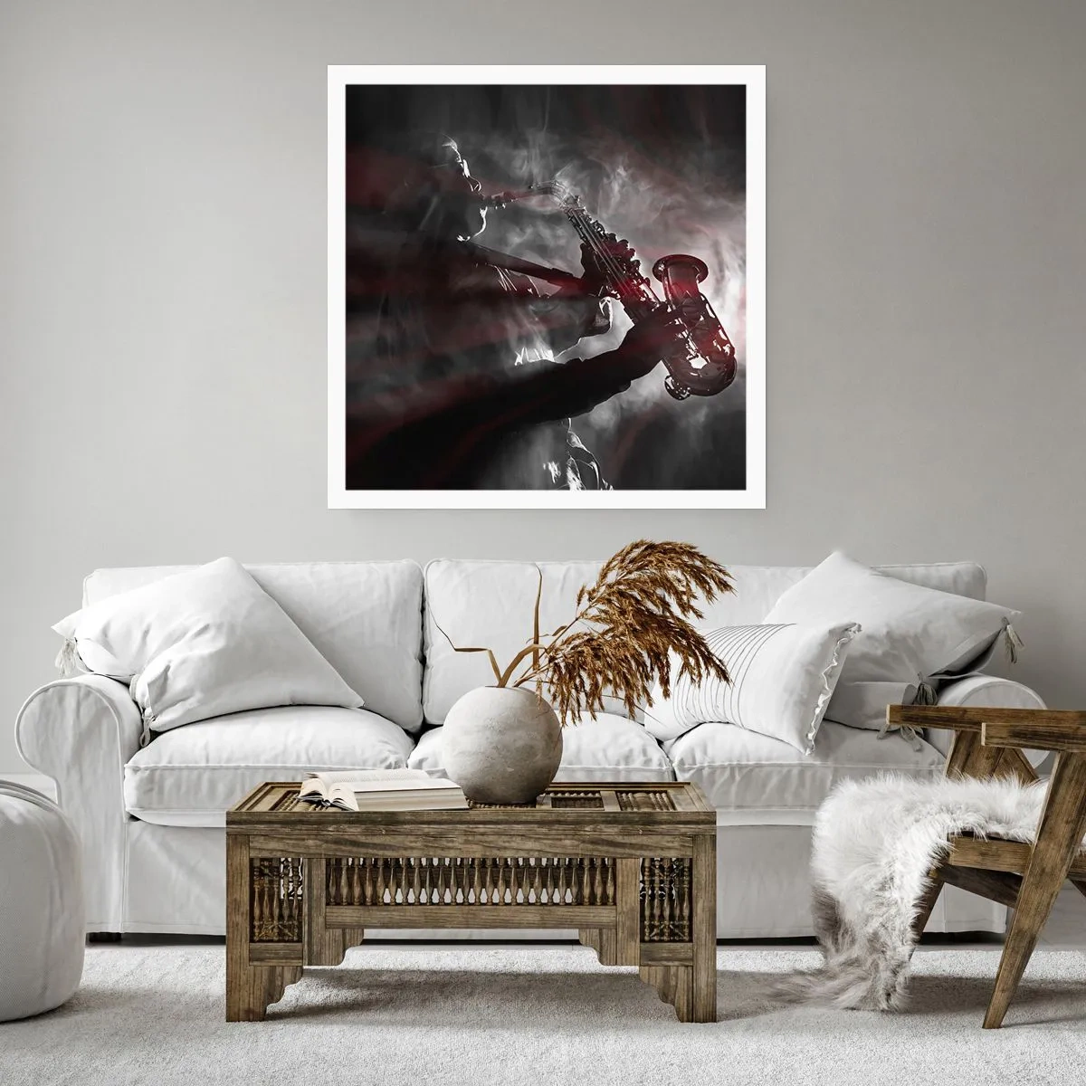 Poster - In den Dämpfen des Jazz - 40x40 cm