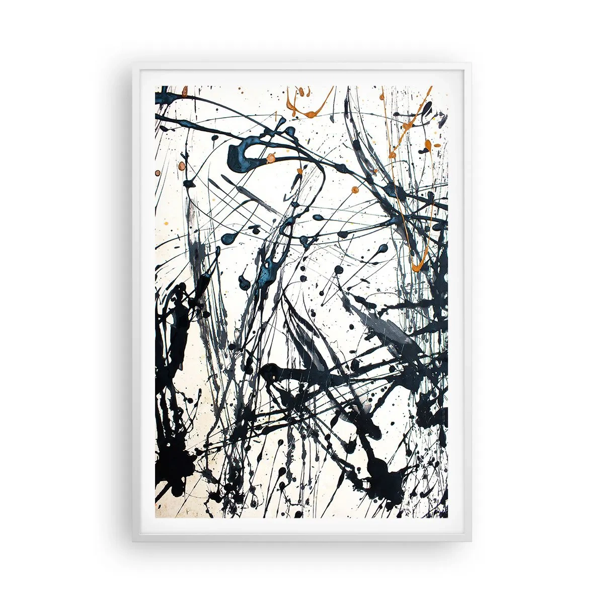 Poster in einem weißen Rahmen - Expressionistische Abstraktion - 70x100 cm