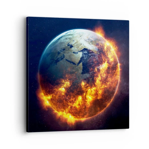 Bild auf Leinwand - Leinwandbild - Die Flamme der Apokalypse - 30x30 cm