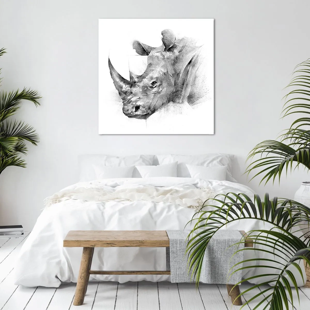 Bild auf Leinwand - Leinwandbild - Afrikanisches Porträt - 70x70 cm