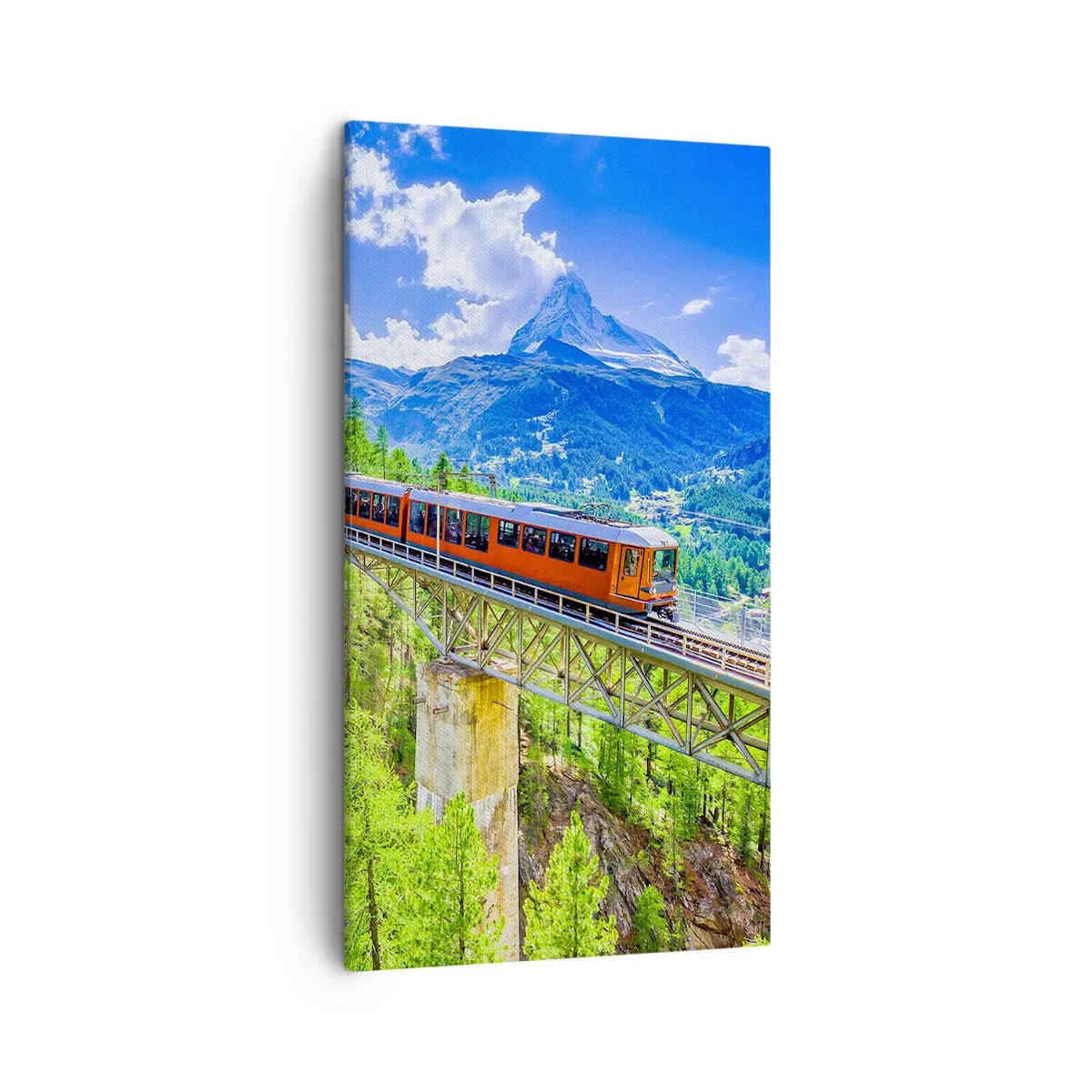 Bild auf Leinwand - Leinwandbild - Jetzt sind Alpen dran - 45x80 cm