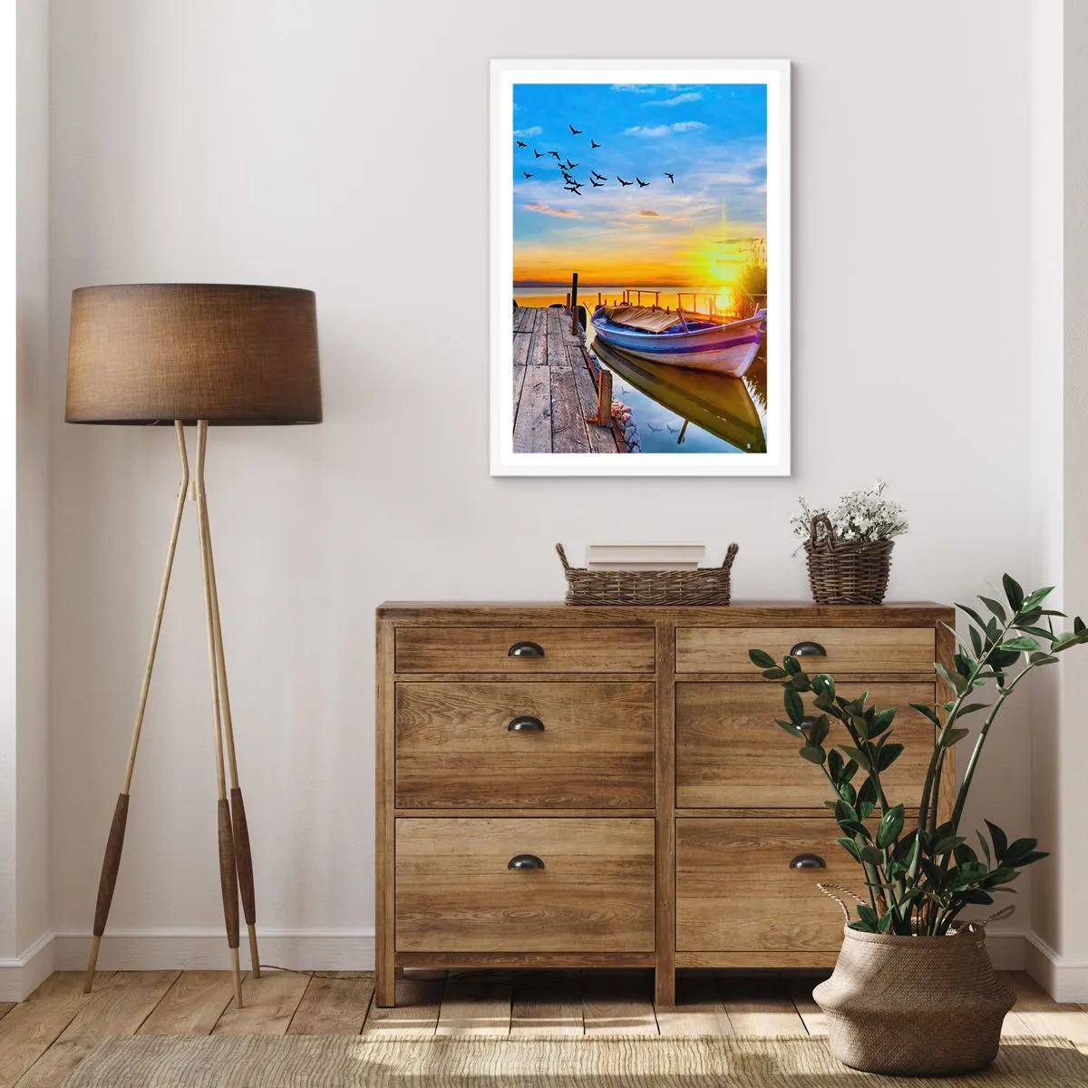 Poster in einem weißen Rahmen - Bis morgen - 30x40 cm