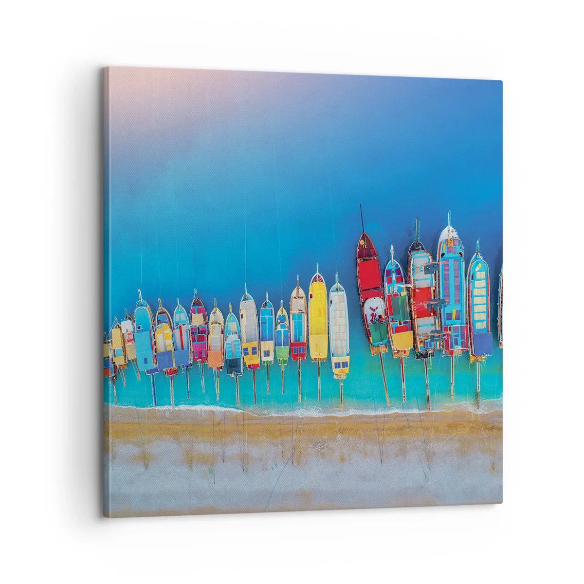 Bild auf Leinwand - Leinwandbild - Aus der Vogelperspektive - 60x60 cm