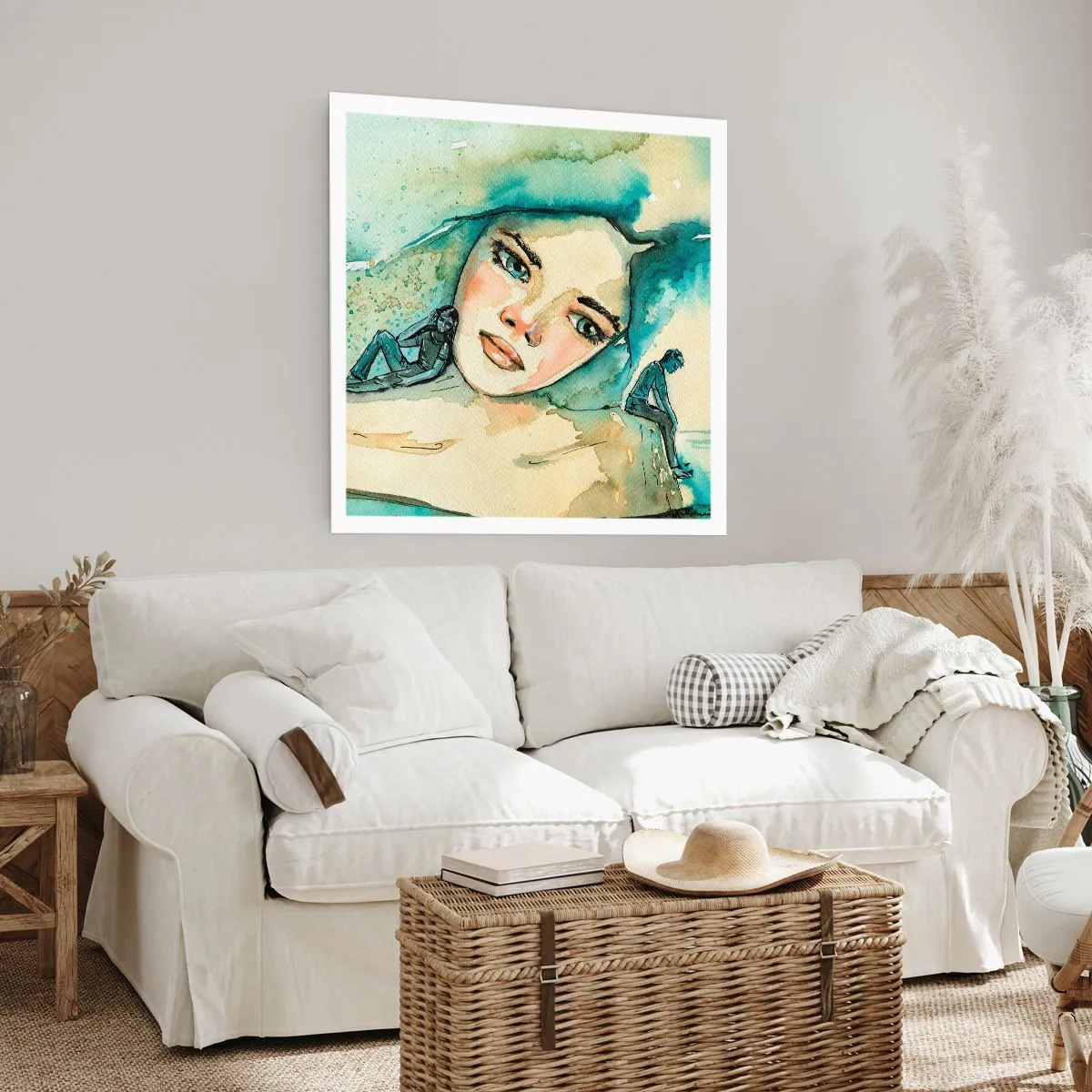 Poster - Bin ich blau? - 60x60 cm