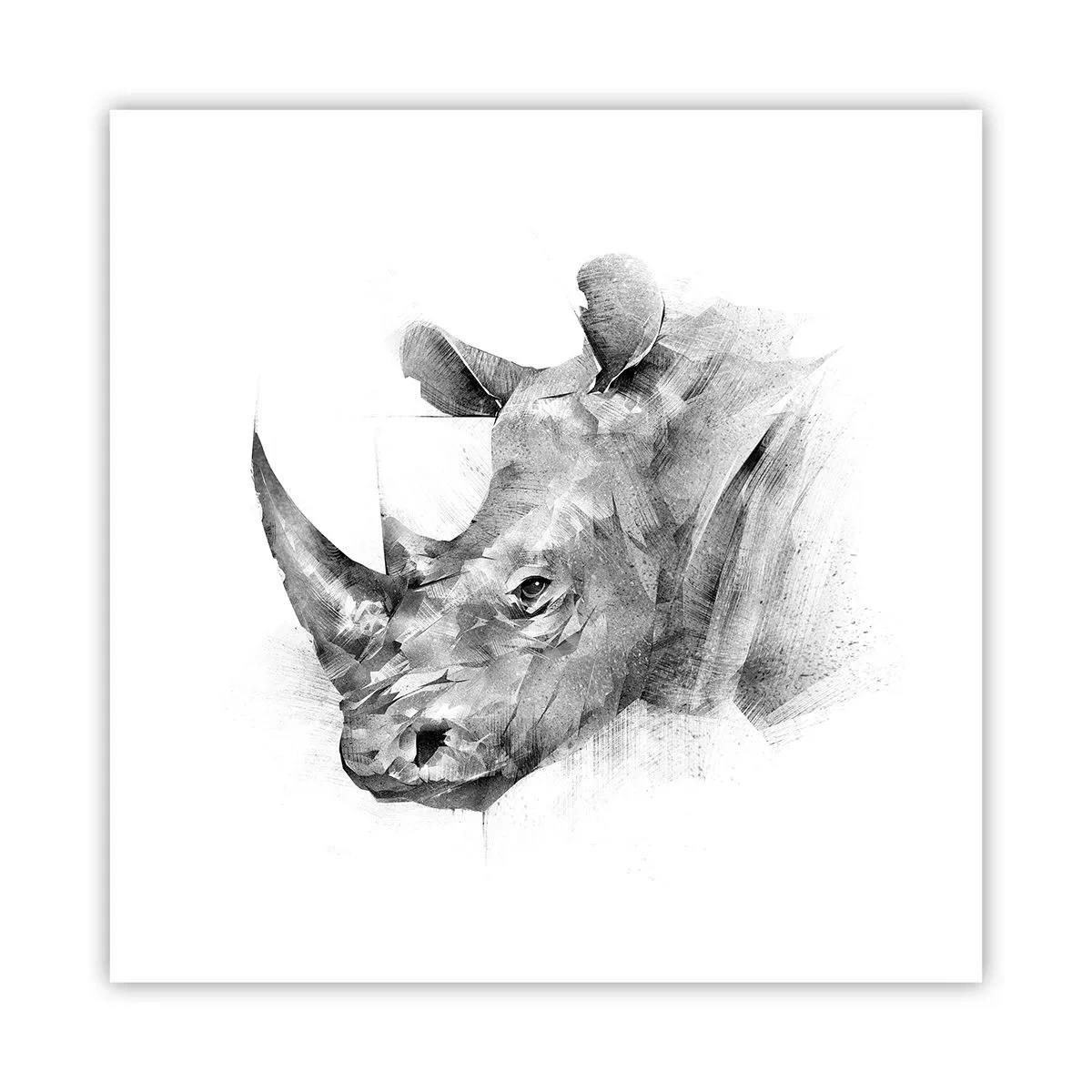 Poster - Afrikanisches Porträt - 40x40 cm