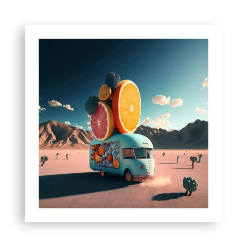 Poster - Geschmack von Urlaub - 50x50 cm