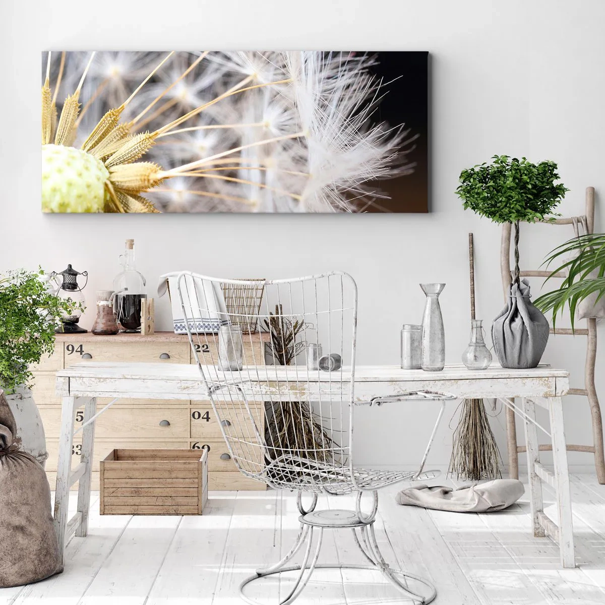 Bild auf Leinwand - Leinwandbild - Kurz vor dem Abflug - 90x30 cm