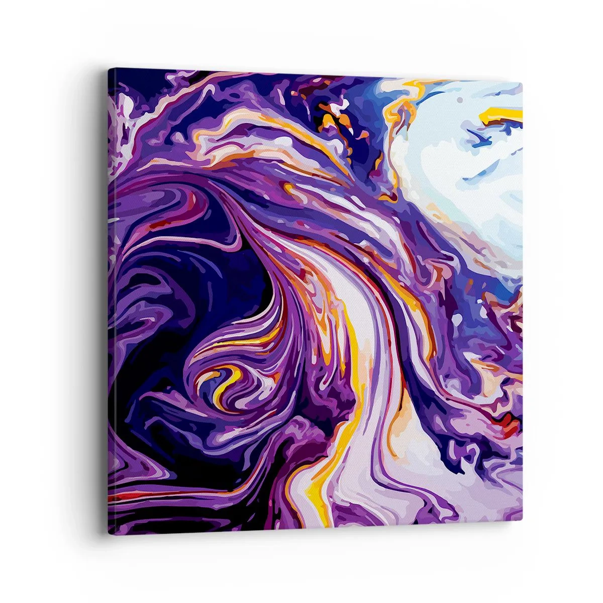 Bild auf Leinwand - Leinwandbild - Die Falte ist lila geworden - 40x40 cm